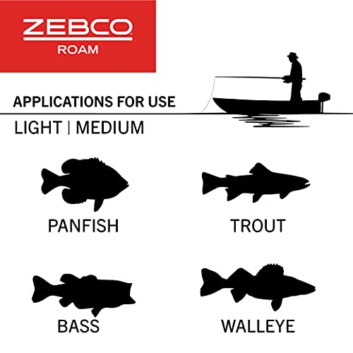 Zebco Roam Spincast Fishing Reel, Size 30 Reel, Changeable Right Or Left-Hand Retrieve, Pre-Spooled With 10-Pound Zebco Fishing Line, Stainless Steel Front Cover, Blue #TOP4