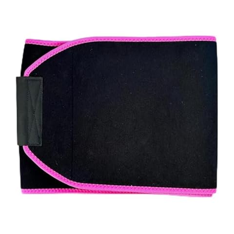 Millennials In Motion Sweat Band Waist Trainer For Women - Sweating Belt for Workout - Back Support Ab Stomach Wrap - Tummy Trimmer Sauna Belt Black Cover