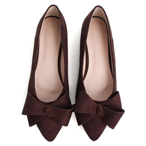 Image of Stunner Womens Flats Fashion Pointed Toe Bowknot Ballet Flats Cute Slip On Dress Flats Comfortable Party Wedding Flats2