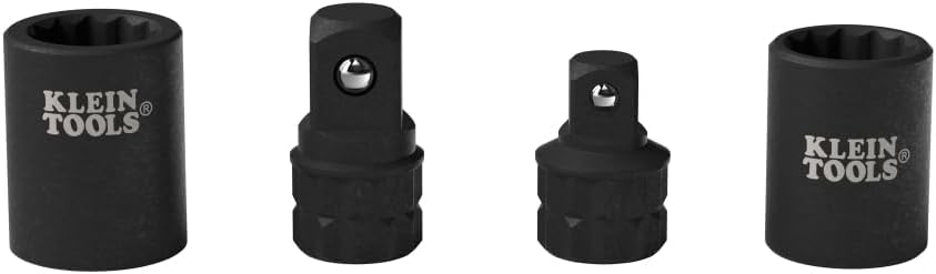 Klein Tools 65KADP KNECT (M) Impact Socket Adapter Set, 3/8-Inch and 1/2-Inch Impact Rated Adapters