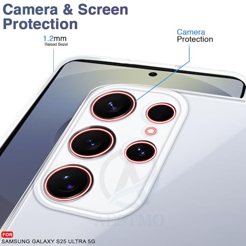 Image of AESTMO Back Case Cover for Samsung Galaxy S25 Ultra 5G | Crystal Clear Design | Shock Proof Design | Transparent Back Case Cover for Samsung Galaxy S25 Ultra 5G (Transparent, TPU)