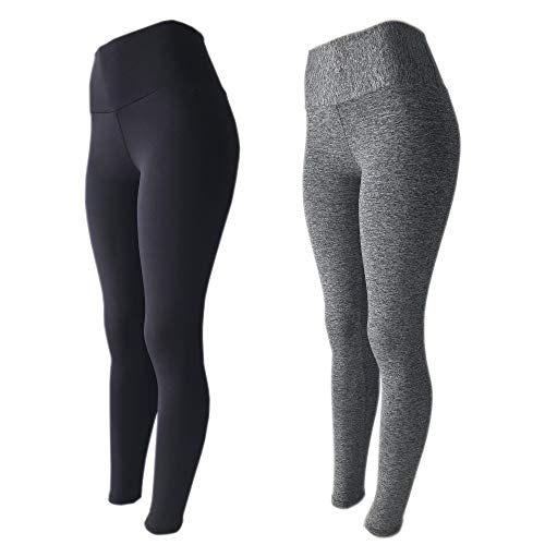 Kit 2 Legging Suplex Estampada Ou Lisa Leg Academia Ginastica, LEGBrasil, preto-cinza, M