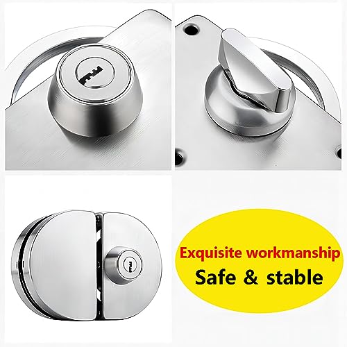 Serrure de porte en verre pour préserver l'intimité de la maison