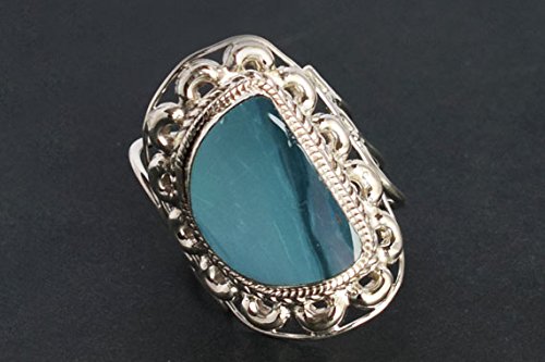 Bague opale de feu multicolore en argent, le reflet de votre éclat intérieur - 6
