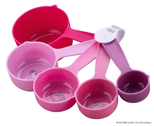 Dr. Oetker Messlöffel-Set Peppa Wutz – Präzises Messen und kinderfreundliches Design mit Peppa Pig – Perfekt für kleine Bäcker und Bäckerinnen, Rosa