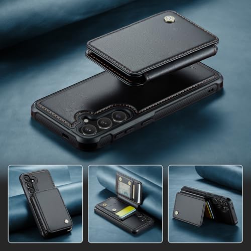 Housse Galaxy S26 FE cuir bleu idéale pour vos sorties et vidéos