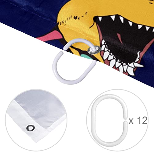 Rideau de douche requins pour stopper les éclaboussures 168x183cm