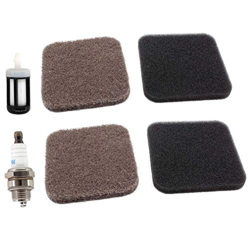 AISEN 2 filtres à air avec bougie d'allumage, filtre à essence pour Stihl HS72 HS74 HS76 FS72 FS74 FS76 FS85 FS80 HS80 KM85 Cover