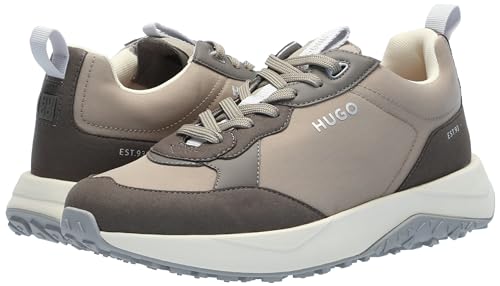 Image of HUGO Mens Running Style Mix Material Sneakers