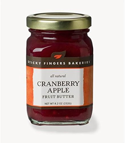 Sticky Fingers Bakeries All Natural Fruit Butter -- 8.2 oz (Cranberry Apple)