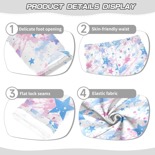 KLL 4th July American Independence Day Watercolor Toddler Baby Girl Legging Comfortable Full Length Dance Pants Sports3