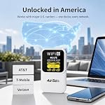 4G LTE Mobile WiFi Hotspot Unlocked, Portable Travel Router with SIM Card Slot, Qualcomm Chipset, Up to 300Mbps WiFi, 3000mAh Battery, Connects 15 Devices, WPA3 Security - Image 3