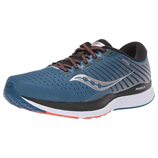 Saucony Mäns guide 13 friidrott sko, Blå silver - 42.5 EU