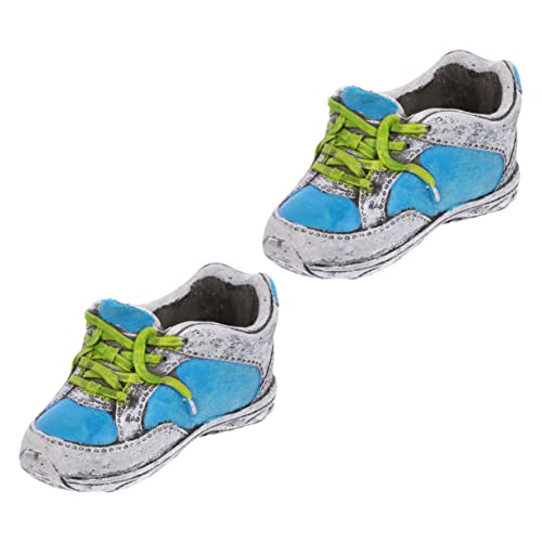 Toddmomy 2pcs Simulated High-top Shoe Flowerpot Succulent Flowerpot Lovely Shoe Shape Flower Planter for Indoor Plant Pot Legs