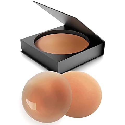 PARNIXS Adhesive Nipple Covers for Women, Ultra Thin Silicone Reusable Breast Pasties Invisible Bra (Upgraded Version) Cover