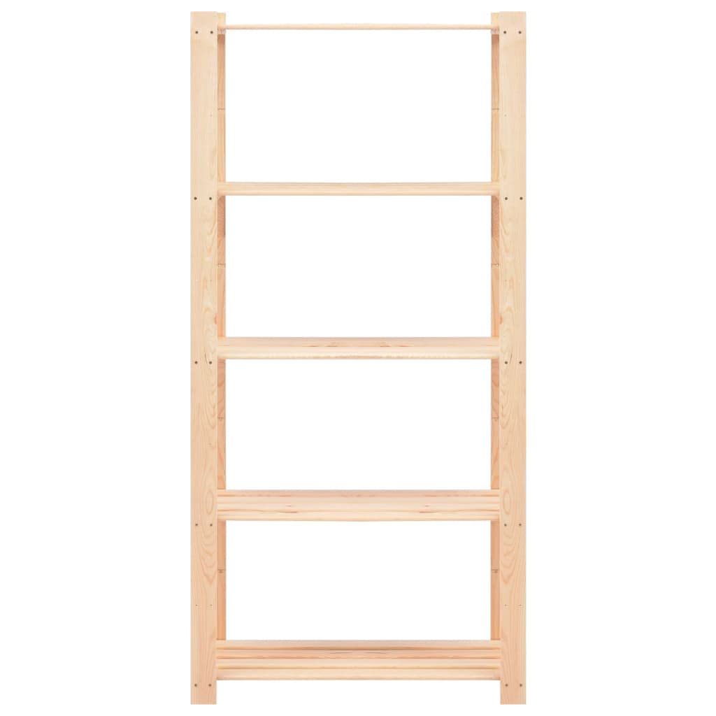 Générique Étagères de Rangement à 5 Niveaux 10pcs 80x38x170 cm Pin 250 kg,Entreprise & Industrie,Stockage Industriel,Étagères industrielles,3051116