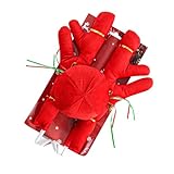 VCYOPN Car Reindeer Kit, Premium Auto Christmas Decoration Set with Antlers & Red Nose & Jingle Bells, Universal Reindeer Ornament Kit Exterior Accessories for Car SUV Truck (Red)