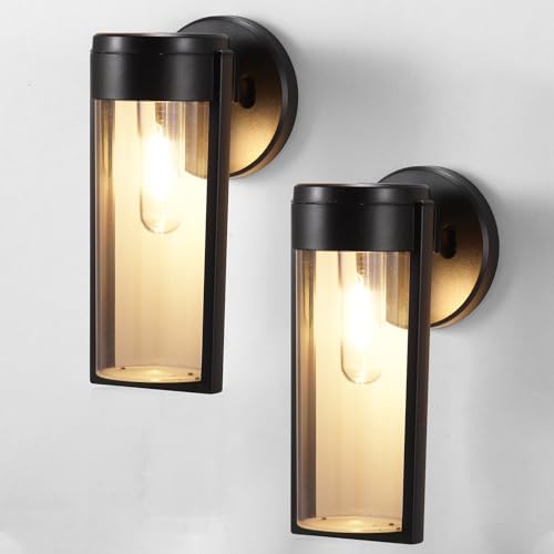2 Pack Solar Fence Lights, IP44 Waterproof