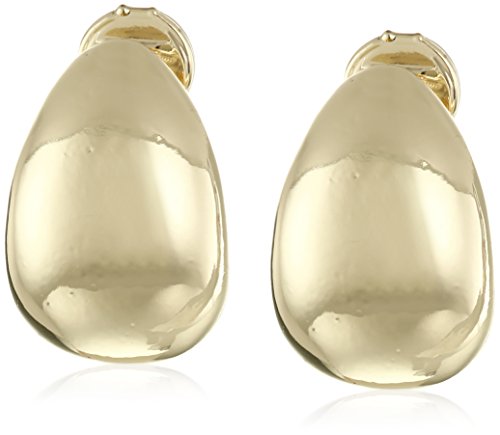 Anne Klein Gold Tone Clip Top Hoop Earrings