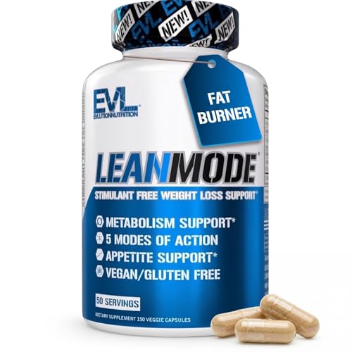 EVL Weight Loss Support Pills - Premium Multipurpose Appetite Metabolism and Fat Loss Support for Men and Women - LeanMode with Green Coffee Bean Extract CLA and Garcinia Cambogia - 50 Servings