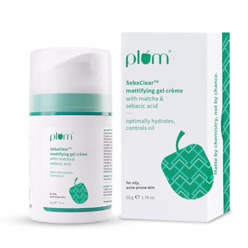 Image of Plum SebaClearTM Mattifying Gel Creme with Matcha & Sebacic Acid | 50g