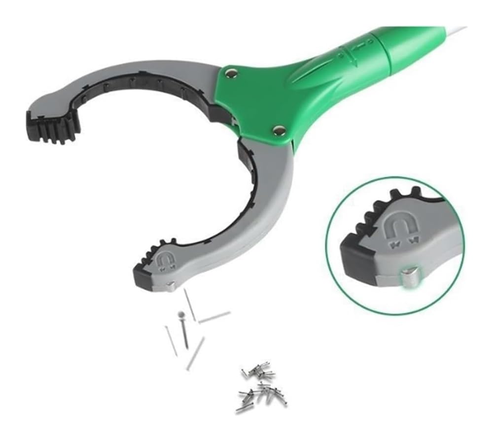 Pinza telescopica, Pinza raccogli Oggetti, Raccoglitore di rifiuti con Impugnatura Magnetica, for ausili di raggiungimento, Pinza for Erbacce
