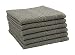 Produktbild ZOLLNER 6er-Set Handtücher mit Waffelmuster, 100% Baumwolle, 50x70 cm, anthrazit