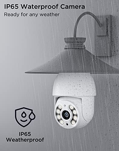Docsmart Light Bulb Security Cameras, 2K Outdoor Wireless 360°Pan/Tilt Ip Light Socket Cameras For Home Security With Ip65 Color Night Vision Auto Tracking Siren Alarm Two Way Audio 2.4Ghz #TOP3