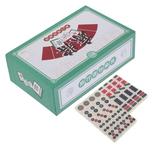 Jeu de Mahjong Portable mini ensemble tuiles BESPORTBLE loisir voyage famille