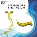Endure Box of 20 Berman Oropharyngeal Airway, Berman Oral Airway Kit – Dual Channel, Reinforced Bite-Block OPA Set (Yellow, 3-90 mm)