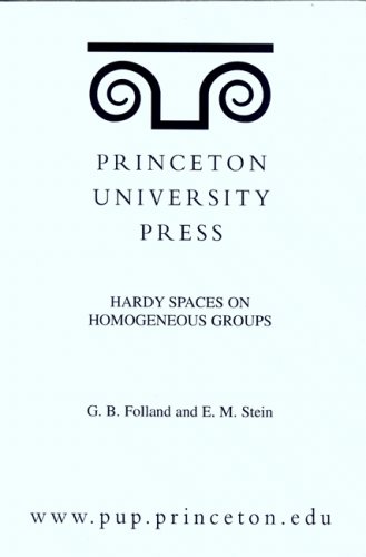 Hardy Spaces on Homogeneous Groups. (MN-28) (Mathematical Notes)