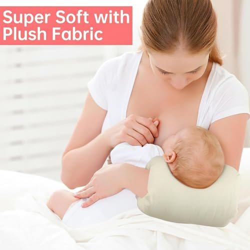 GUOMIS Cojin de Lactancia,Cojin Lactancia Bebe,Cómoda, Transpirable, Lavable a máquina, diseño ergonómico, Apta para Todos los usuarios (Beige) - imagen 5