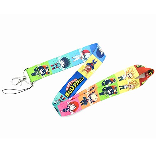 cluis Anime My Hero Academia Key Lanyard Mobiele Telefoon Touw Chain Badge ID Kaarten Houders Nek Bandjes Sleutelhanger… - Image 5