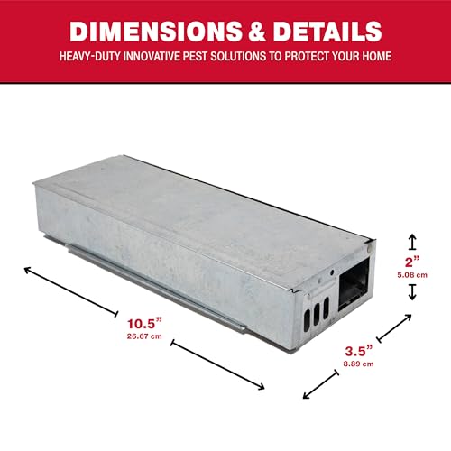 Catchmaster Multi-Catch Mini Mouse Trap 6-Pack, Humane Mouse Traps Indoor for Home, Includes Replaceable Glue Board, Live Catch Pest Control for Garage & Shed