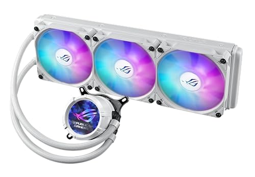 ASUS ROG Strix LC III 360 ARGB LCD White Edition All-in-one CPU Liquid Cooler - Intel LGA 1700, 1200, 115X - AMD Socket AM4, AM5 – with 2.1" IPS LCD, Asetek’s New Gen7 v2 Pump, 6 Year Warranty - image 6