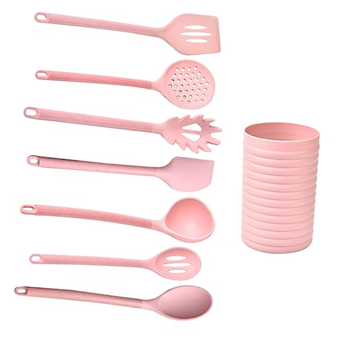Ustensiles silicone cuisine avec seau au design épuré pour chef exigeant