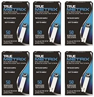 True Metrix Self Monitoring Blood Glucose Test Strips(6 Boxes of 50)