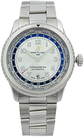Breitling Navitimer 8 Unitime Automatic 43 mm Silver Dial Men’s Watch AB3521U01G1A1