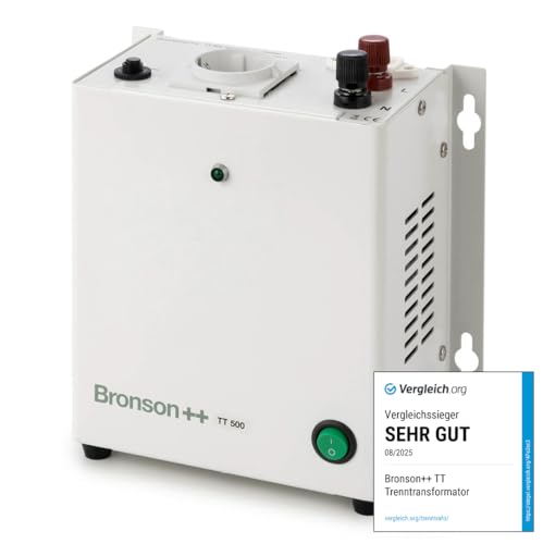Bronson++ TT 500 Transformateur d'isolation galvanique/d'isolement/de séparation 500 Watts 500W 230 Volt