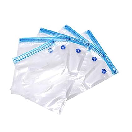Vacuum Packers BPA Free 22cm x 21cm Ziplocker Re-Usable Food Vacuum Sealer Bags with Air Valve set of 10 Psc