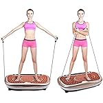 Vibration Plate Exercise Machine Whole Body Workout Vibration Fitness Platform with Remote Control Pressure Massage and Play Music Home Fitness Training Equipment for Weight Loss - Image 2
