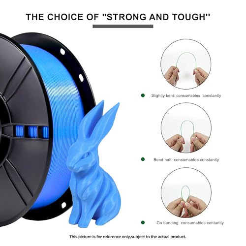 Image of iBOSS PLA+ 3D Printer Filament PLA Plus Filament 1.75mm, Neatly Wound 3D Printing Filament 1.75mm, Dimensional Accuracy + /- 0.02 mm, Fit Most FDM 3D Printers, 1kg Spool (2.2lbs), Sky Blue(Light Blue)