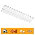 Hizashi LED Under Cabinet Lights Hardwired Only, 8W 580lm Direct Wire Under Cabinet Lighting, Dimmable, CRI?90, ETL & Energy Star Certificated, 18inch, Daylight White 5000K