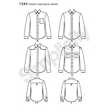 Simplicity Sewing Pattern 1544: Men's Shirt with Fabric Variations, Size, Paper, White, BB (44-46-48-50-52) - Image 2