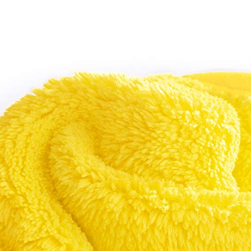 Miracle Face Erase Makeup Remover Cloth 2-Pack – Reusable Microfiber Face Cloths With 6 Hair Ties – Use With Water – Washable, Sensitive Skin Friendly Makeup Eraser (2 Count, Lemon Sunshine) #TOP4