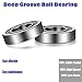 R10-2RS Bearing 5/8-inch x 1-3/8-inch x 11/32-inch Double Rubber Sealed Ball Bearing Precision Radial Ball Bearing R10-2RS (4 Pack)