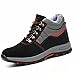 Produktbild KTDYG Arbeitsschuhe Winter Herren Damen Sicherheitsschuhe S3 Leicht Warm Gefüttert Stahlkappe Schutzschuhe Sicherheitsstiefel, Farbe Schwarz, Size 42