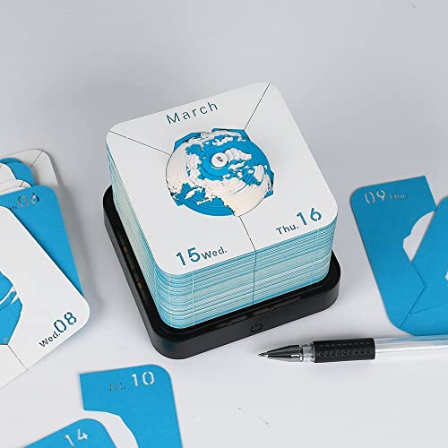 2023 Earth Paper Carving 3D Calendar Art 3D Earth Notebook Notepad Multi-Functional Calendar Creative Earth #TOP2