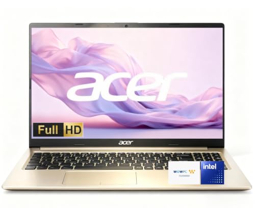 Acer Aspire 15.6" FHD Laptop, Intel Celeron N4500, 8GB RAM, 128GB SSD, Windows 11, WiFi, HDMI, Thin & Lightweight Portable Student Laptop for School, Work & Everyday Use