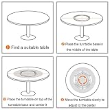 Łożysko obrotowe ze stopu aluminium, Łożysko obrotowe gramofonu Lazy Susan Stop aluminium, srebro, wiele rozmiarów(1000 Mm)